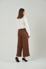 Milano brown belted pant