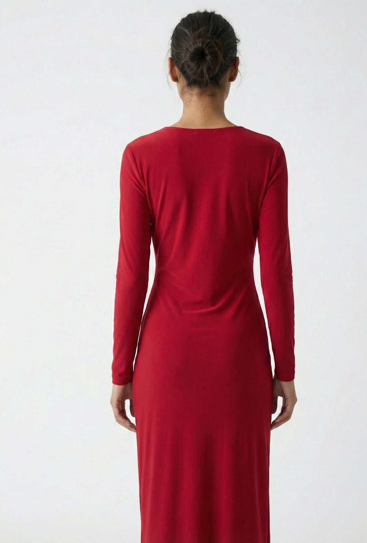 Red long dress