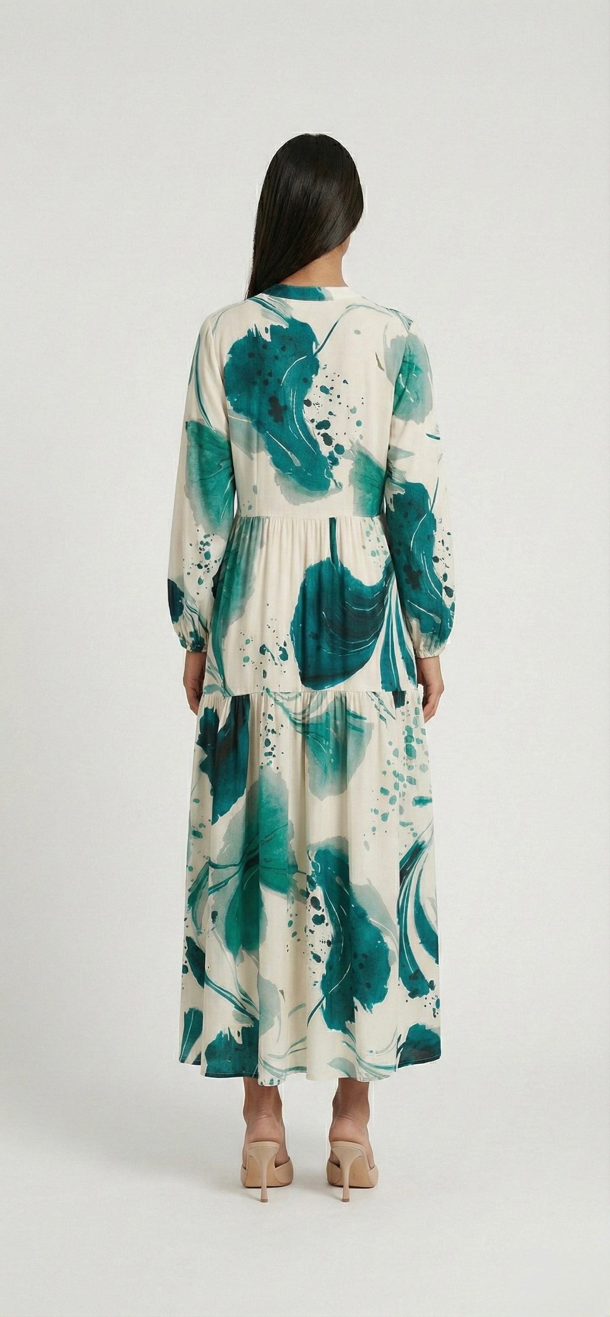 Colorful splash dress