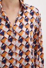 orange geometry shirt