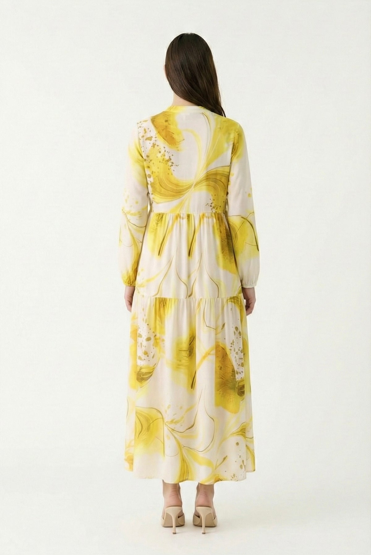 Colorful yellow dress