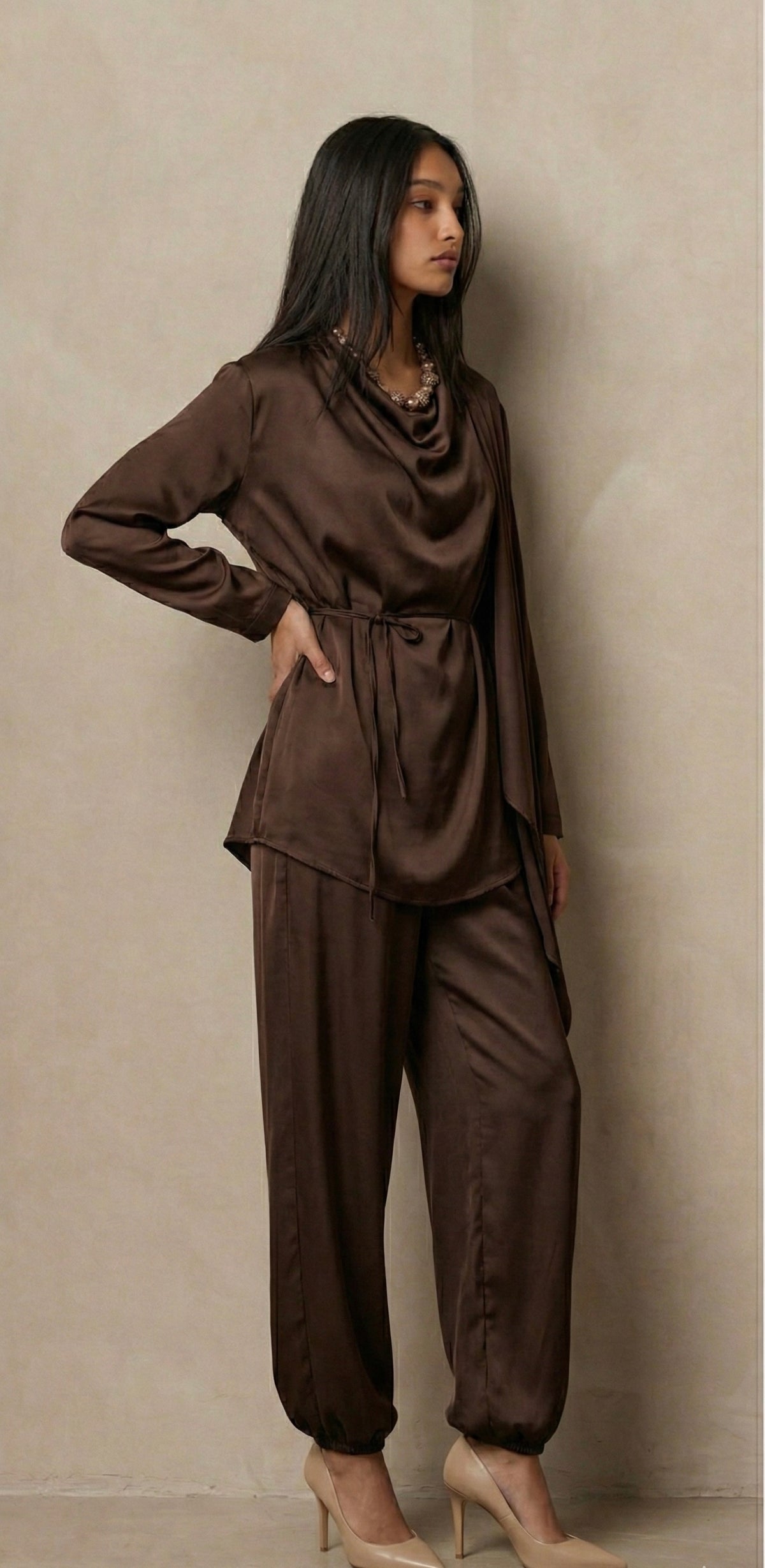 Satin Blouse set