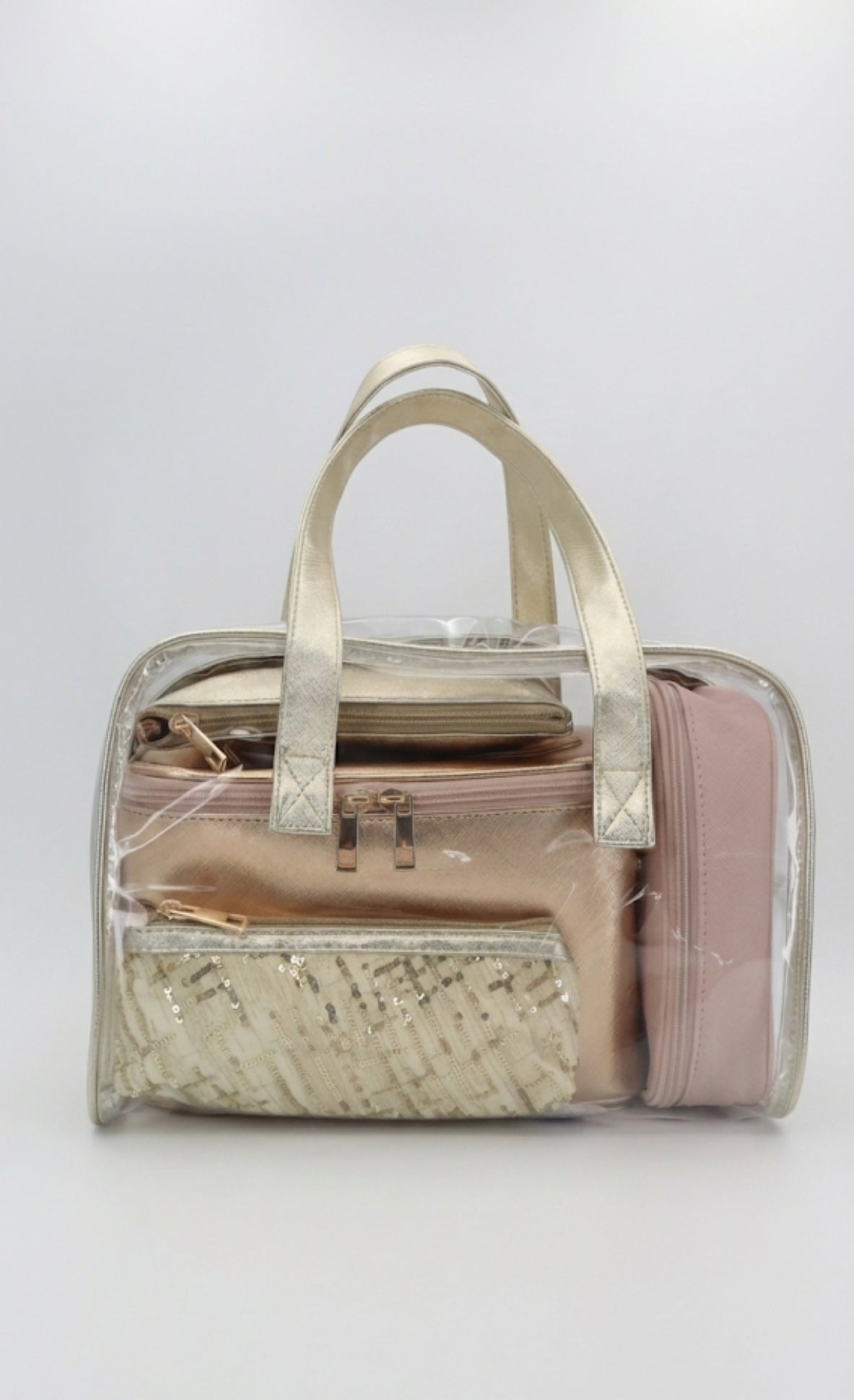 multi-piece travel makeup bag set