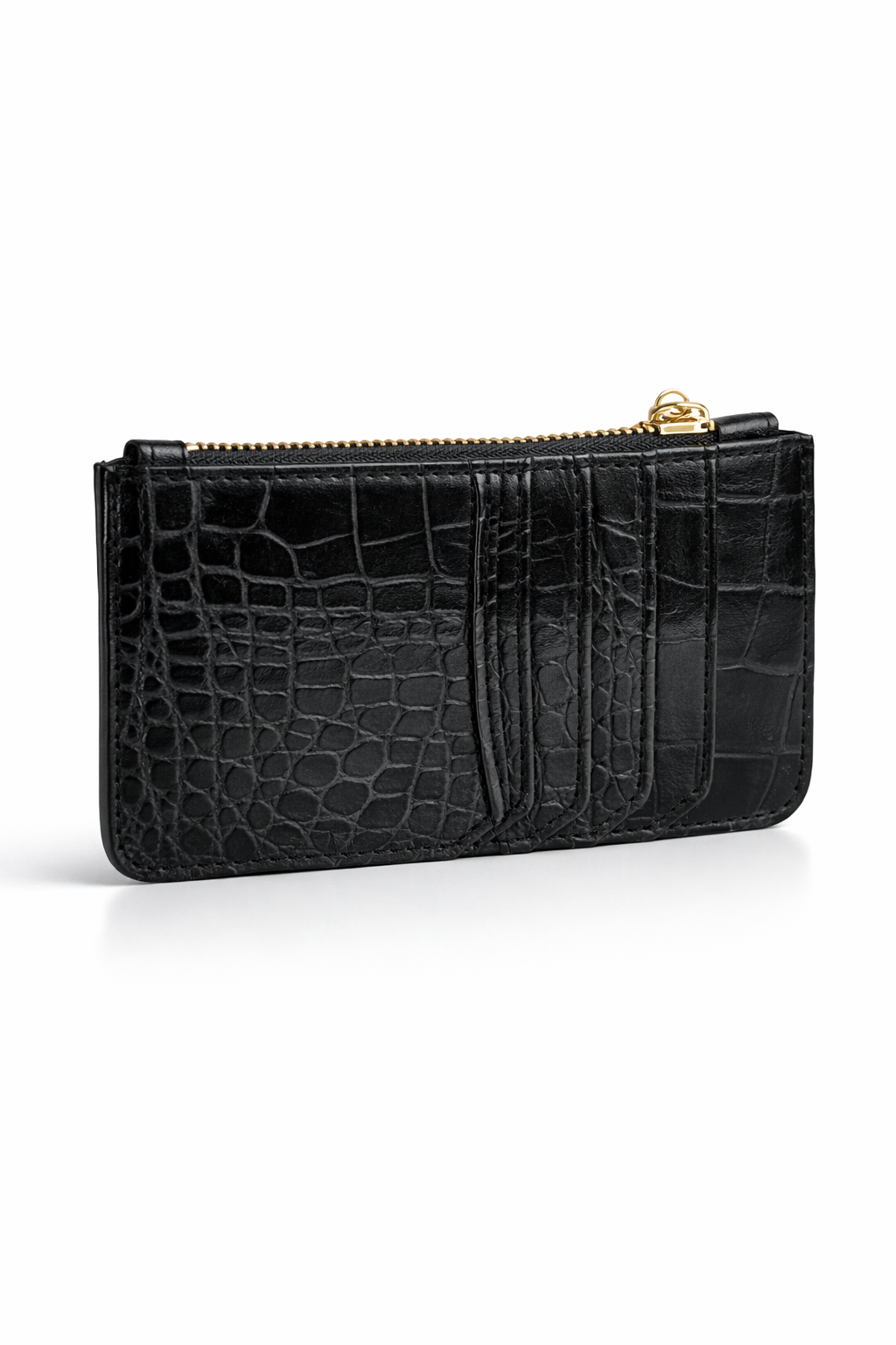 Crock Look Leather Wallet