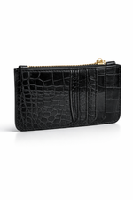 Crock Look Leather Wallet