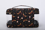 Brown Multi-purpose travel cosmetic and makeup bag