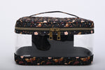Brown Multi-purpose travel cosmetic and makeup bag
