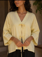 Linen yellow top