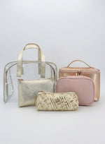 multi-piece travel makeup bag set