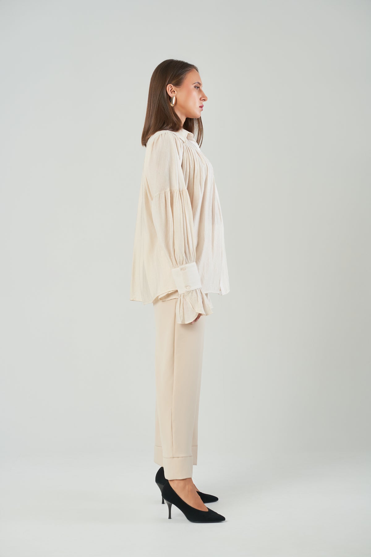 Luna draped shirt