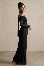 Stoned black dress
