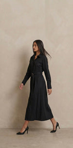 satin long dress