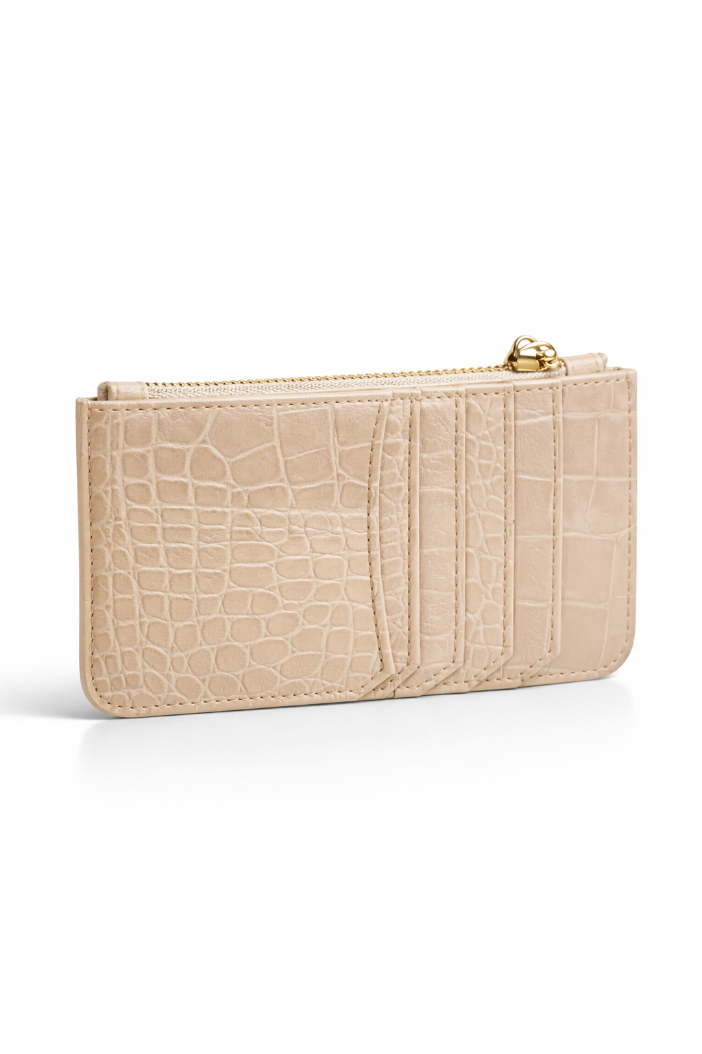 Crock Look Leather Wallet