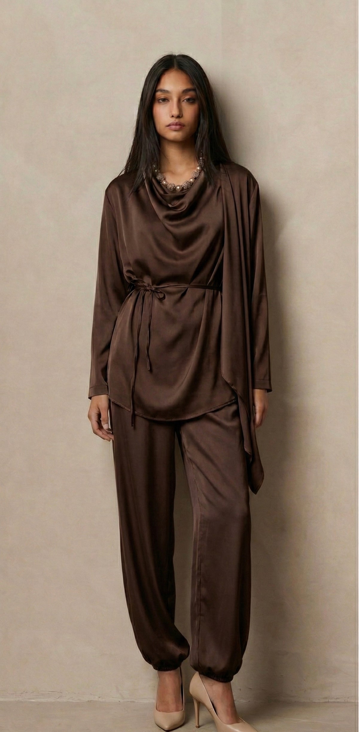 Satin Blouse set
