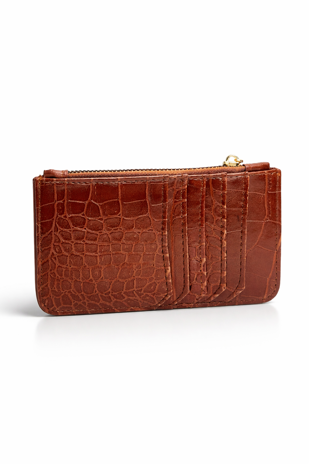 Crock Look Leather Wallet
