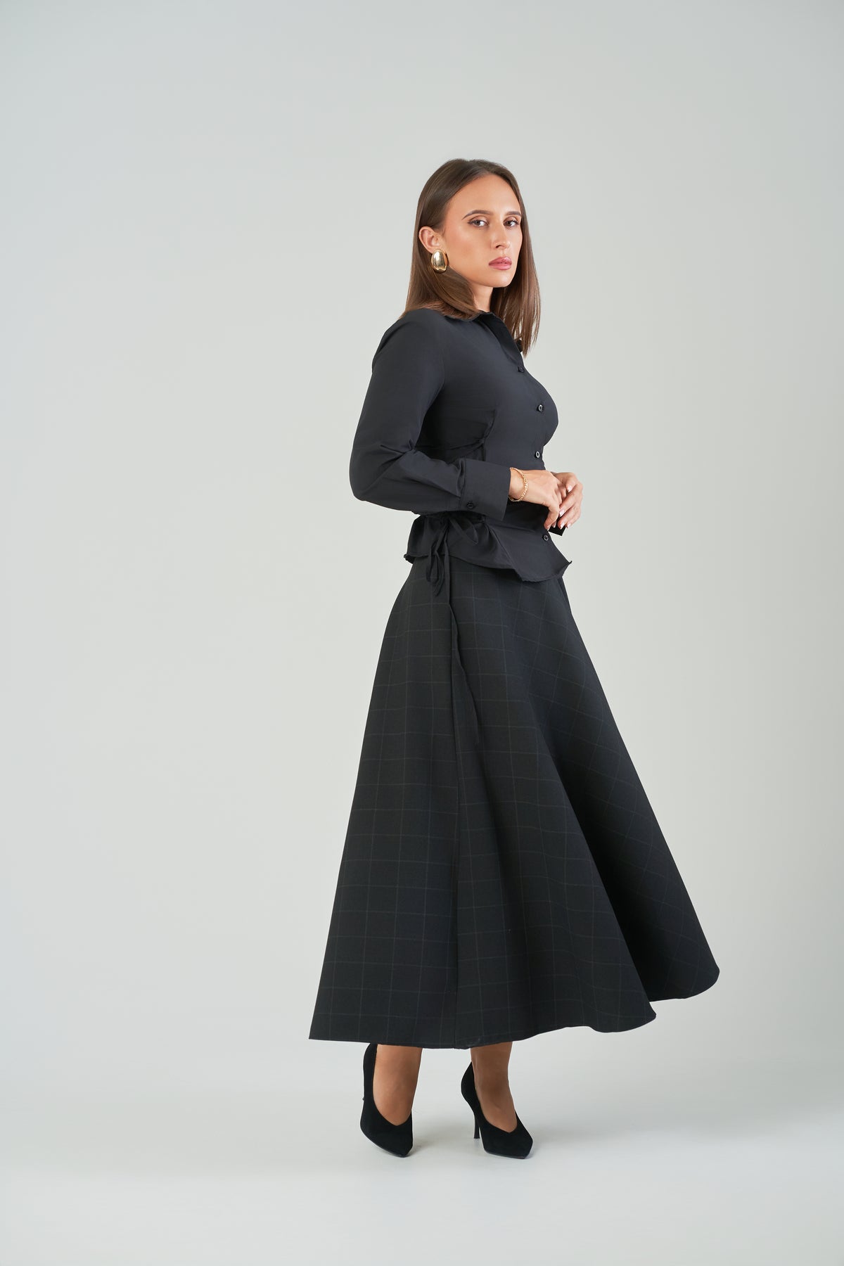 Corset detailed shirt