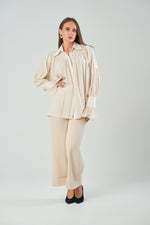 Luna draped shirt