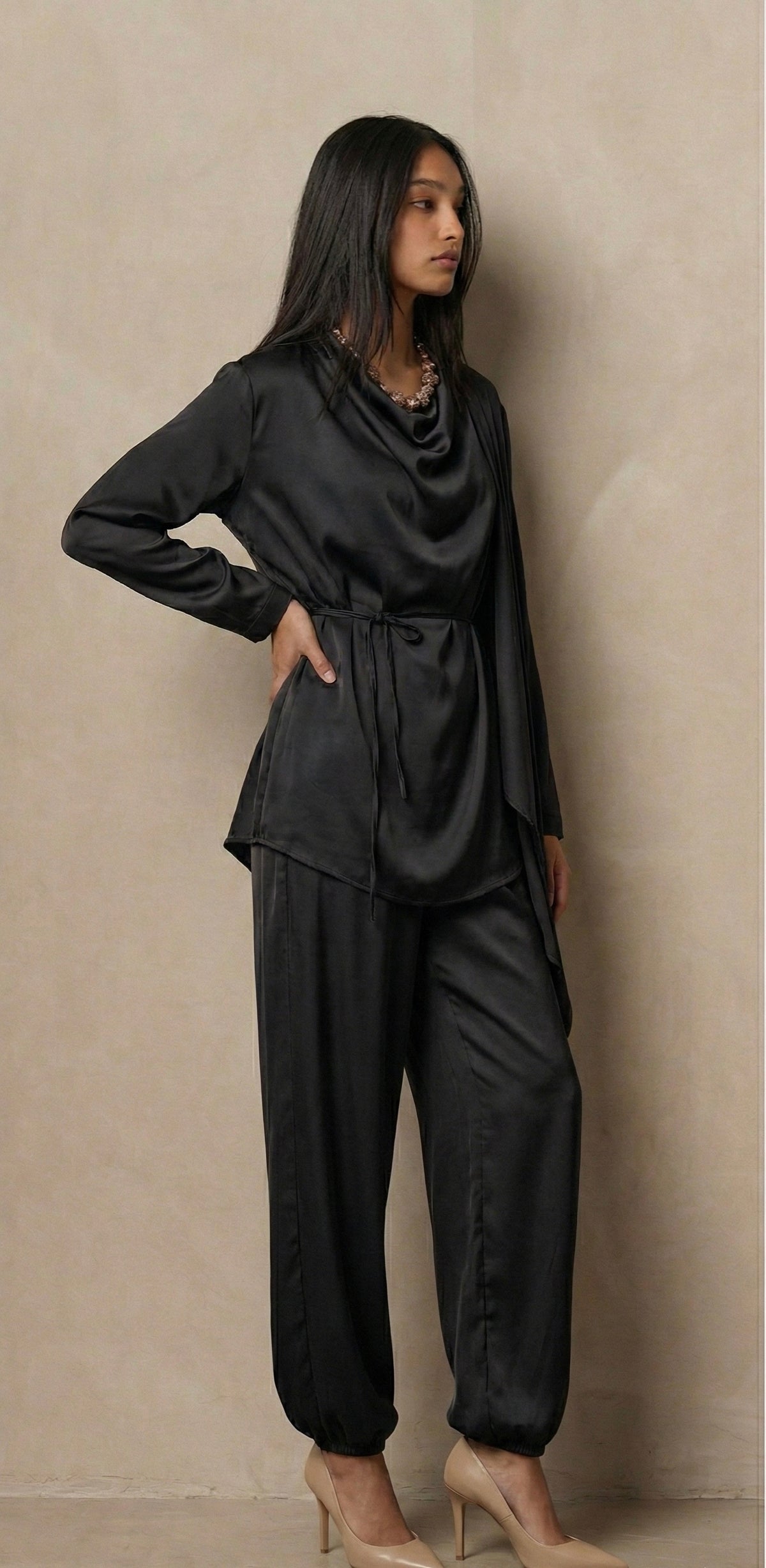 Satin Blouse set