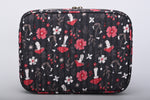 Red Multi-purpose travel cosmetic and makeup bag