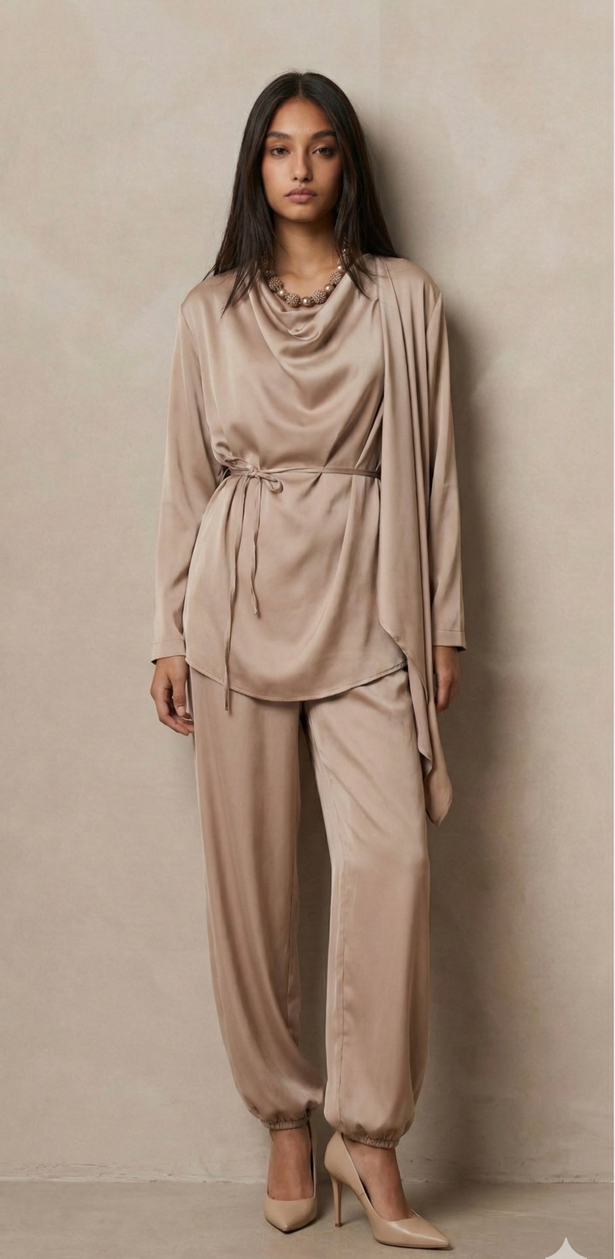 Satin Blouse set