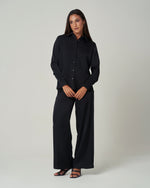Black Satin Trouser