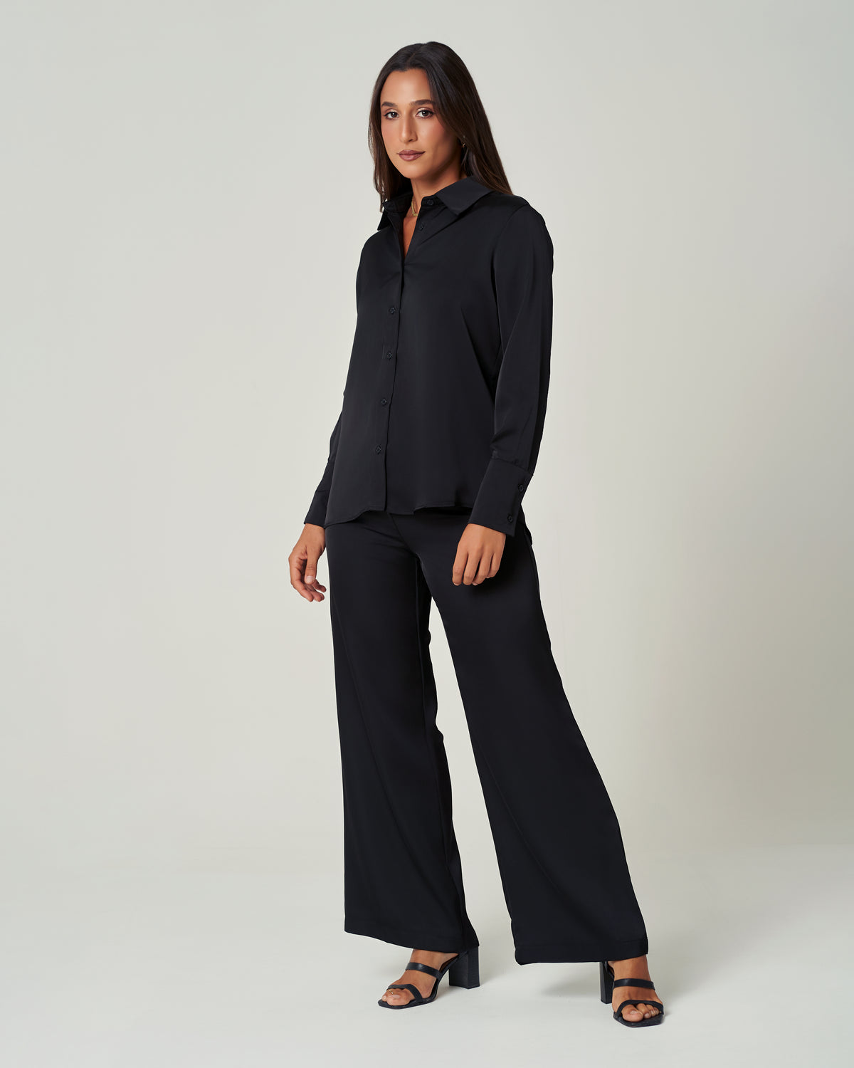 Black Satin Trouser