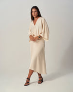 Champagne Satin Dress