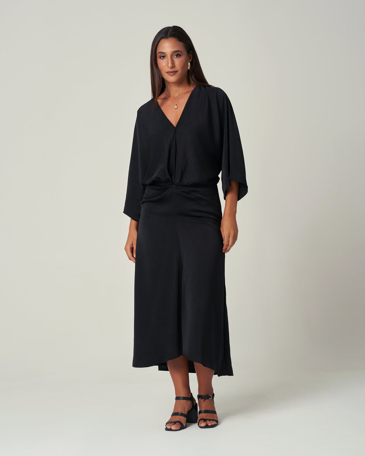Black Satin Dress