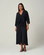 Black Satin Dress