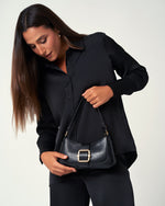 Signature Buckle Bag Black