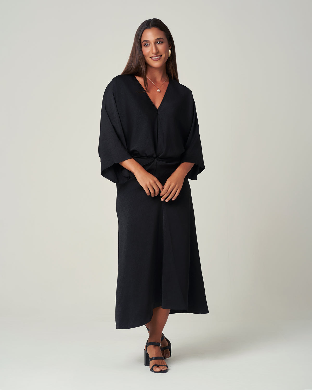 Black Satin Dress