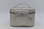 Shiny Leather make up & travel cosmetics bag