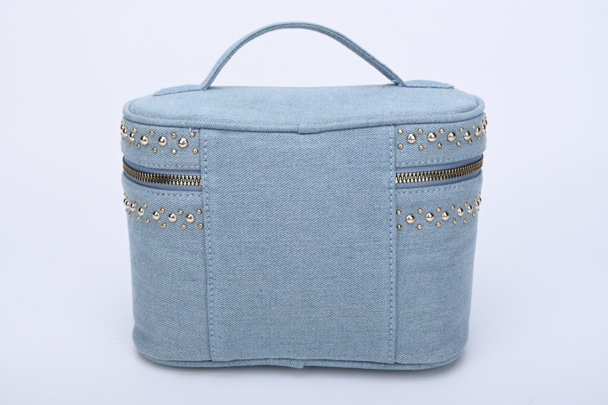 Embroidery makeup & travel cosmetics bag