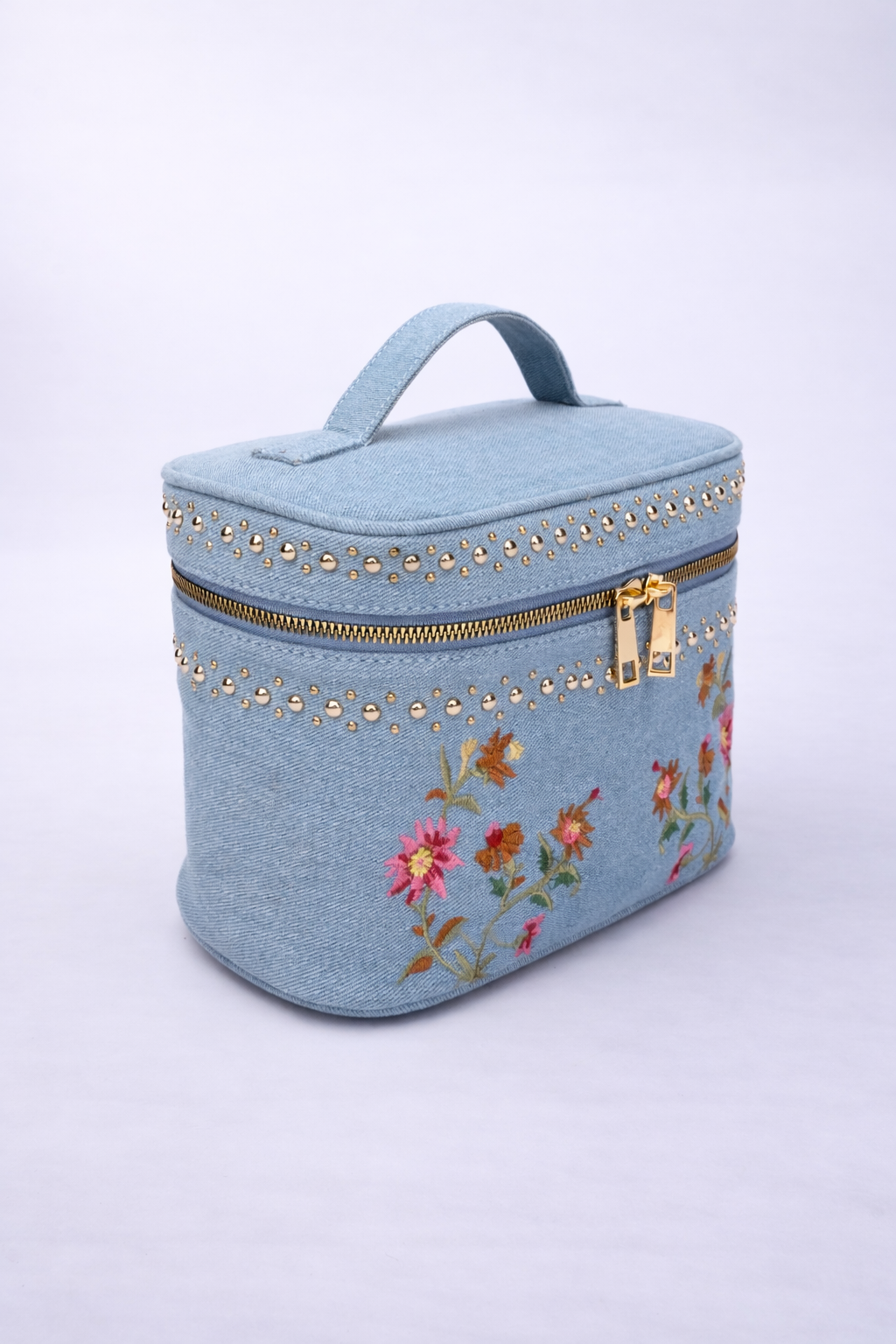 Embroidery makeup & travel cosmetics bag