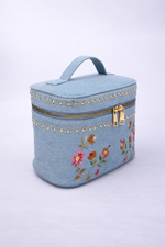 Embroidery makeup & travel cosmetics bag