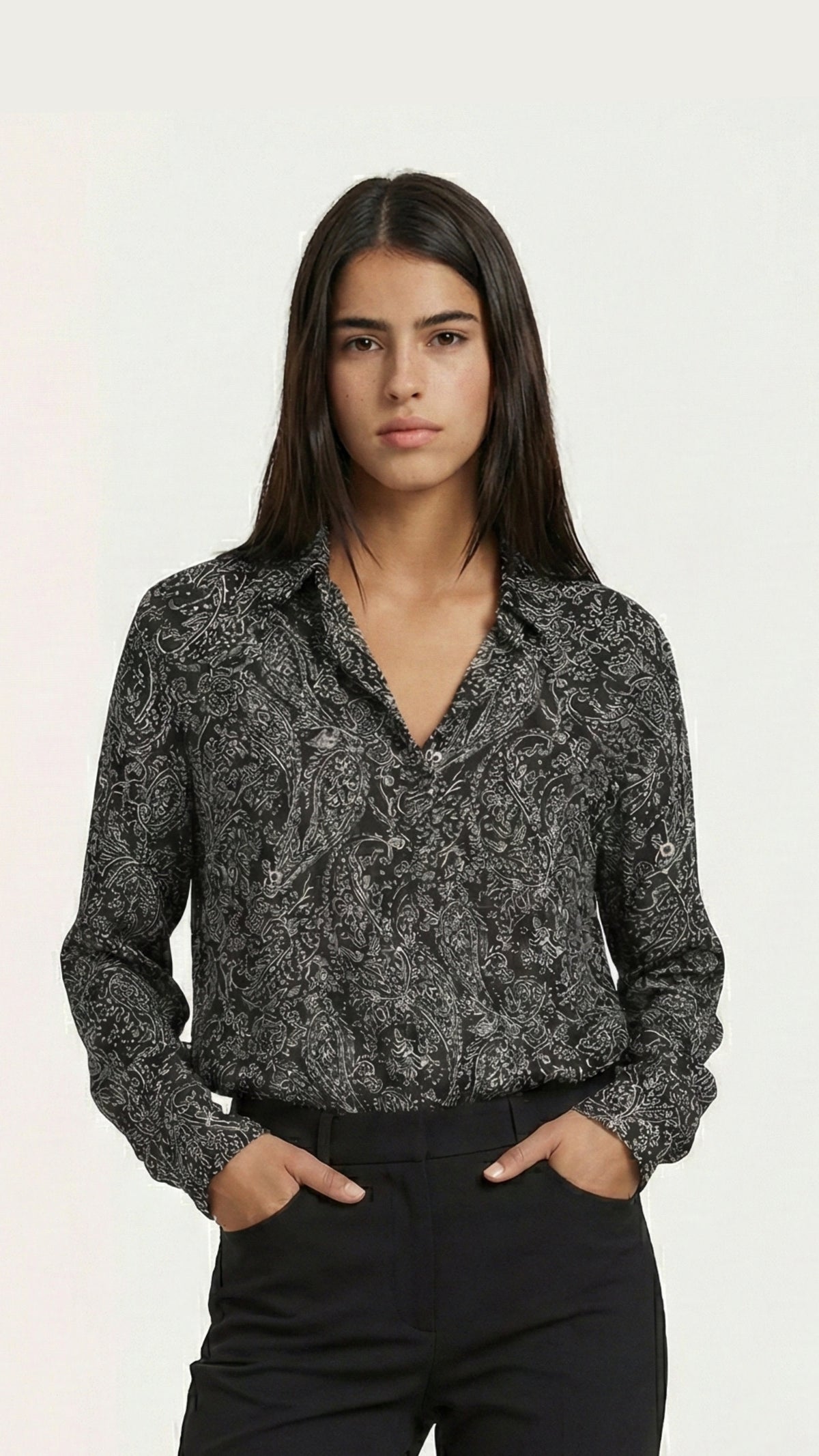 black leaf shirt