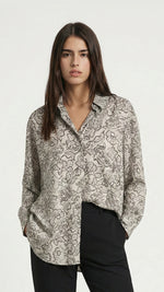 cream flower shirt