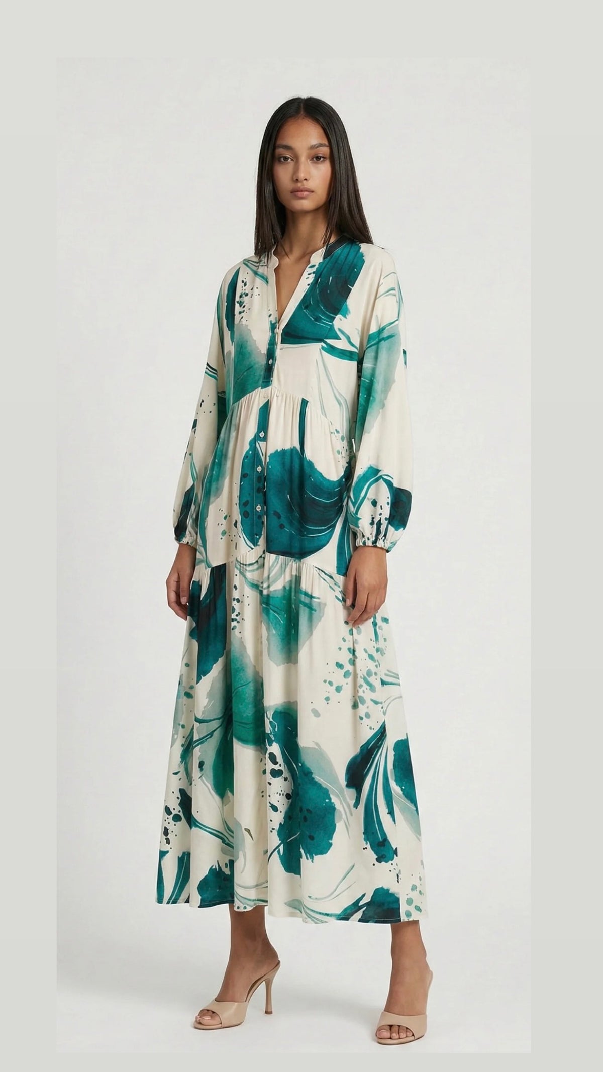 Colorful splash dress