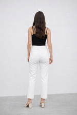 white denim jean