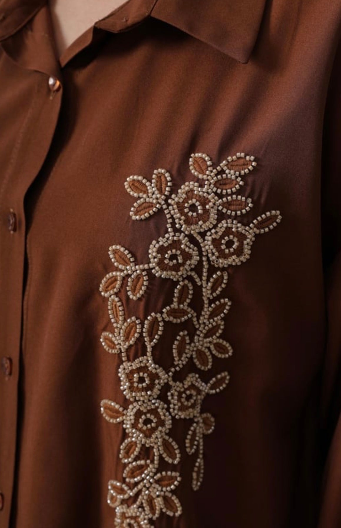stone-embroidered shirt
