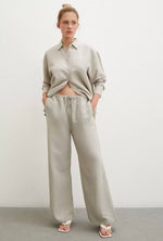 stone color linen set