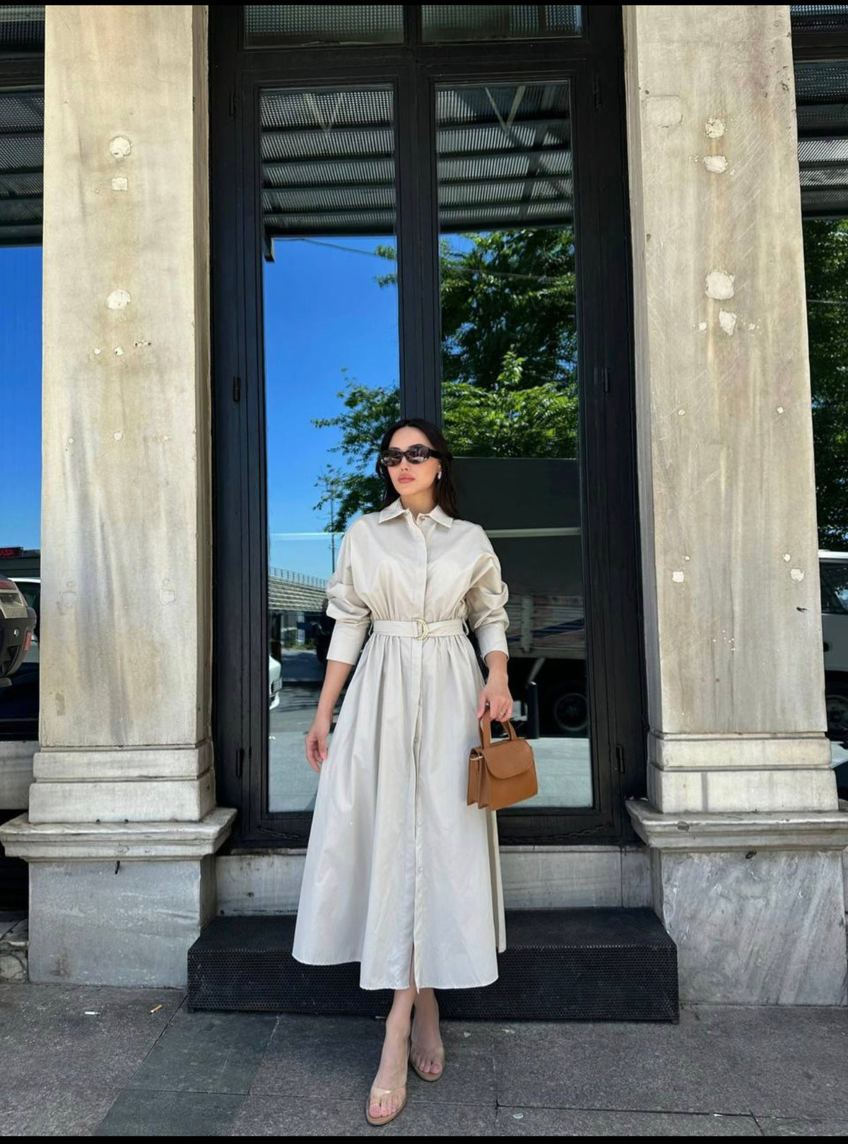 satin long dress