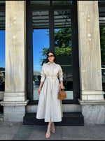 satin long dress