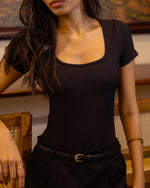 black bodysuit