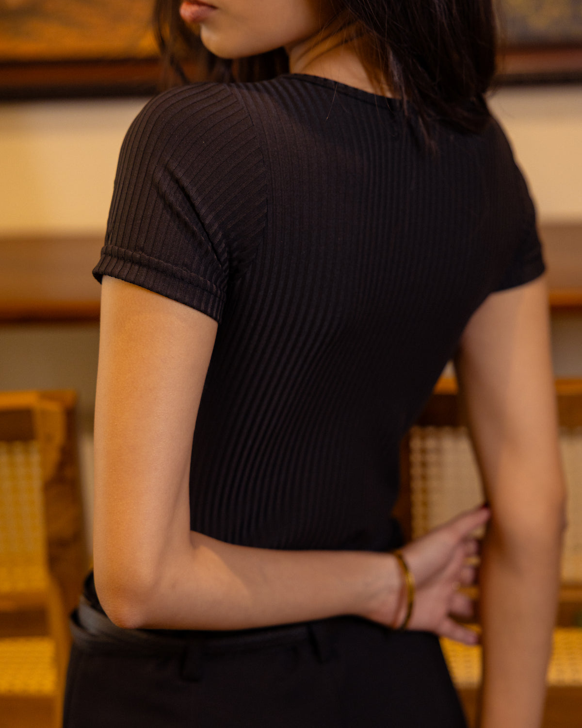 black bodysuit