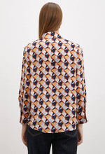 orange geometry shirt